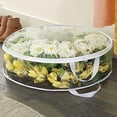 thumbnail image 1 of KCEHTA Wreath Storage Container 35 Inch Large Christmas Wreath Storage Bag Round Christmas Garland Storage Container with Clear Window, Zipper, Handle for Christmas Ornaments and Gifts, 1 of 7