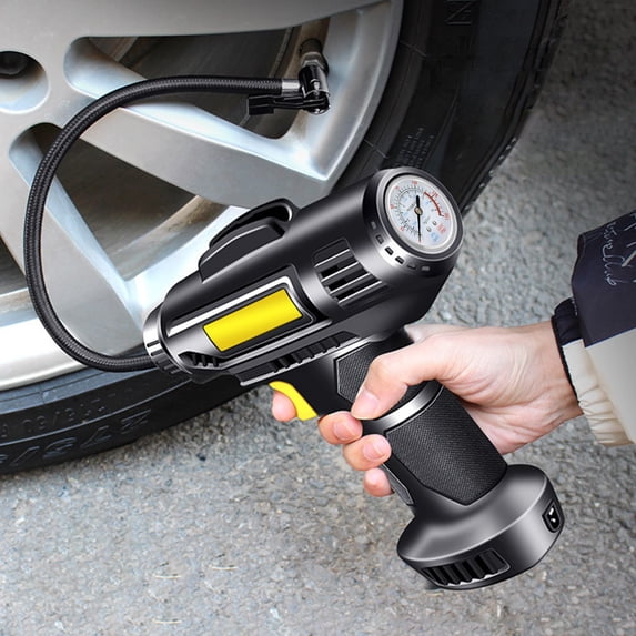 KCGYNP 150PSI Tire Inflator,Portable Air Compressor for Car Tires,SUV,Motorcycle,Digital Pressure Gauge,LED Light