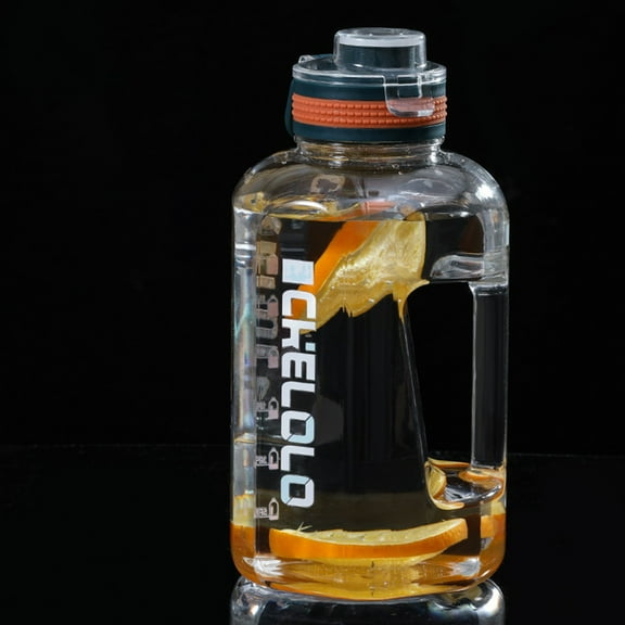 KCGYNP 2200ml Large Capacity Water Jug Portable Sports Space Cup Outdoor Tote Rope 9.65in