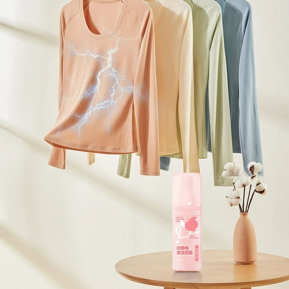 KCGYNP Antistatic Spray Clothes Softener,75ml Travel Size Wrinkle Remover,Eliminates Static Electricity and Softens Garments,Convenient for Quick Touch-Ups