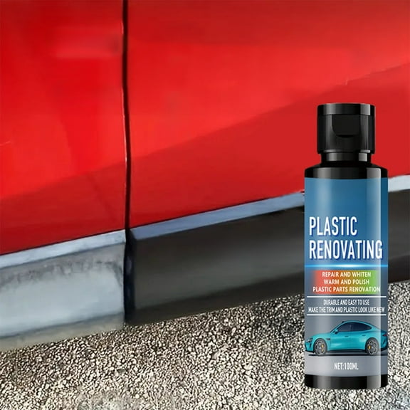 KCGYNP 100mL Car Plastic Restorer - Dashboard Reviver, UV Protective Coating for Interior Trim & Rubber, Scratch Repair & Anti-Aging Solution