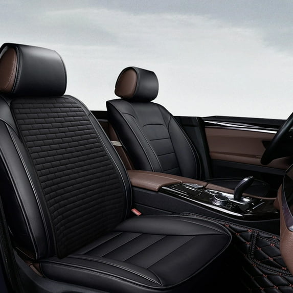 KCGYNP Breathable Flax Car Seat Cushion,3-Piece Set Ventilated Cool Pad,Universal Fit Sedan SUV,Machine Washable,52x23.2 Inch