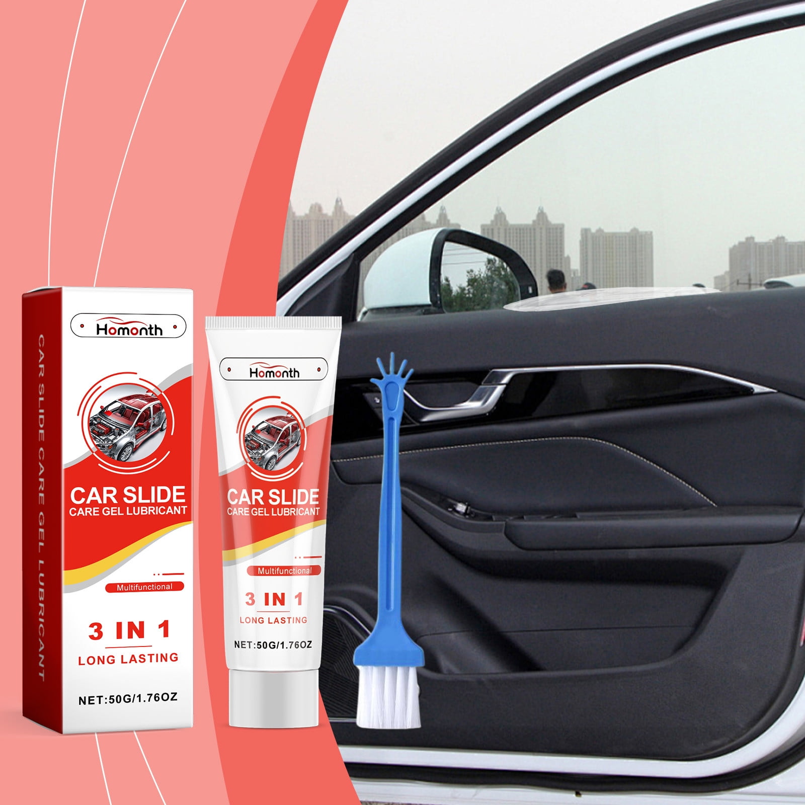 KCGYNP Car Door Hinges Lubricant Gel,MultiUse Slide Care,LongLasting Wear Reducer,Rust