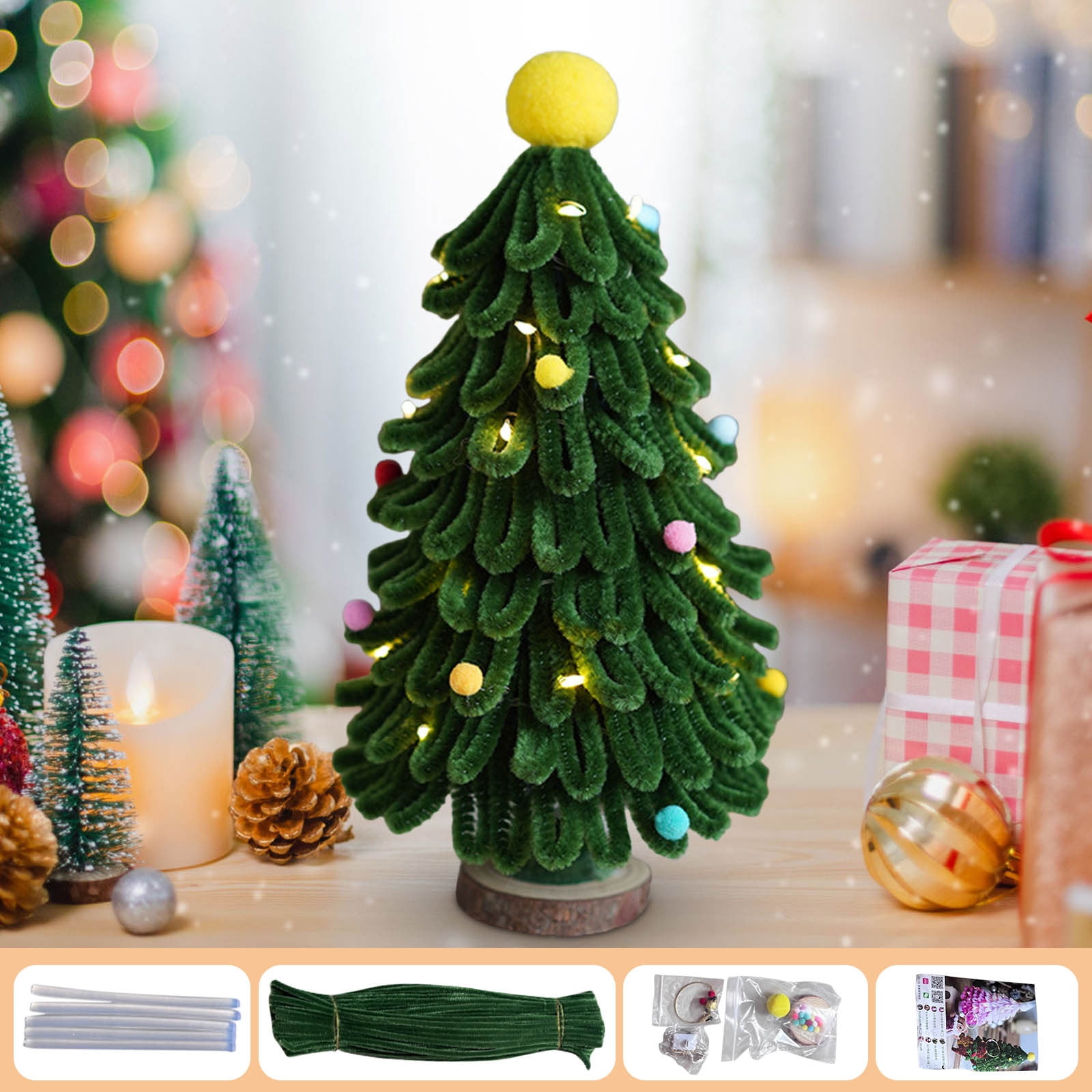 KCGYNP Christmas Tree On Sale,Twisted Stick DIY Kit,Gradient Colour