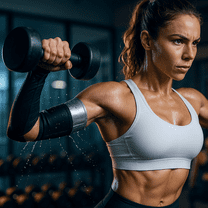 KCGYNP Weight Sleeve, 8.27 Inch Muscle Support Compression Arm Sleeves, Sweat Resistant for Fitness Running Weightlifting, Polyester Sports Gear