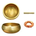 thumbnail image 1 of KCGYNP Hand-Made Tibetan Singing Bowl Set-Meditation Sound Bowl with Silk Cushion & Wooden Striker for Yoga,Relaxation,Mindfulness,Chakra Healing,and Stress Relief, 1 of 6