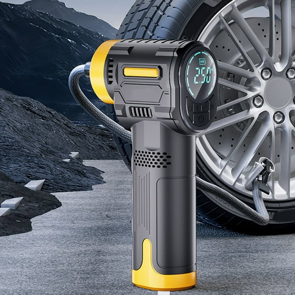 KCGYNP Handheld Portable Blast Pump,Intelligent Digital Display,Full Stop Fast Inflate with Lighting,60W,7.4V,21L/min,for Cars,Motorcycles,Bicycles,Sports Balls and Inflatable Pool Toys