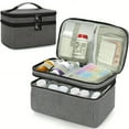 thumbnail image 1 of KCGYNP Medication Organizer Bag 11.02x7.09in,Double Layer First Aid Kit Portable for Emergency, 1 of 8