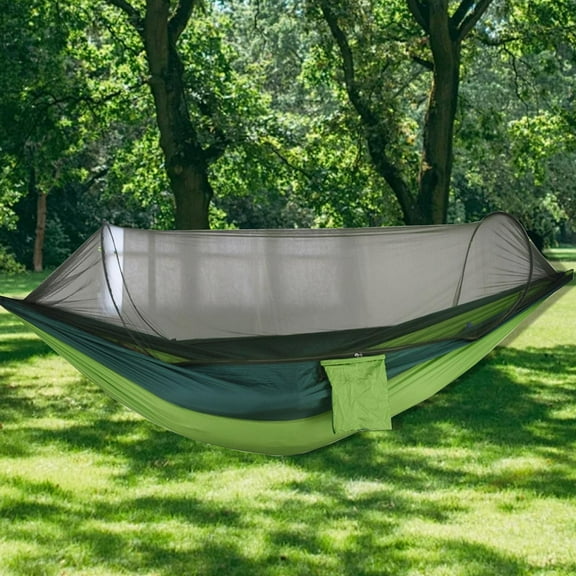KCGYNP Mosquito Proof Hanging Bed with Cover for Outdoor Camping Clearance,Dining Gatherings-Lightweight,Easy Install,Nylon Material,Army Green/Light Green/Green/Black/Orange/Blue-98.43x47.24in