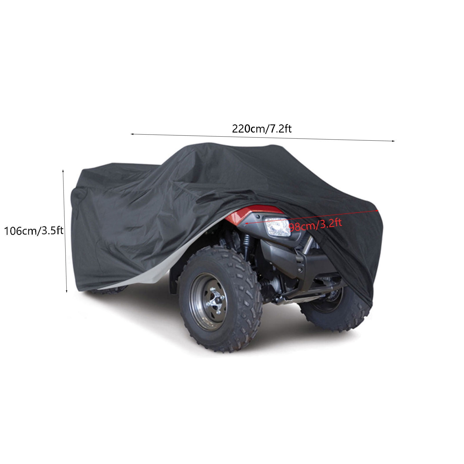 KCGYNP Mower Cover for RideOn Lawn Mowers and TractorsWaterproof,Heavy Duty 210D Fabric with
