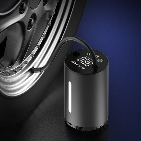 KCGYNP Portable Wireless Tire Inflator Pump On Sale,150PSI,4000mAh Rechargeable Battery,LED Light,Digital Display,Compact for Car,Bike,Camping-Black