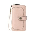 thumbnail image 1 of KCGYNP RFID Blocking Wallet,Women's Zipper Purse 7.5x4.3x1.4 Inch,Leather Handbag Organizer,Large Capacity Secure Card Holder, 1 of 6