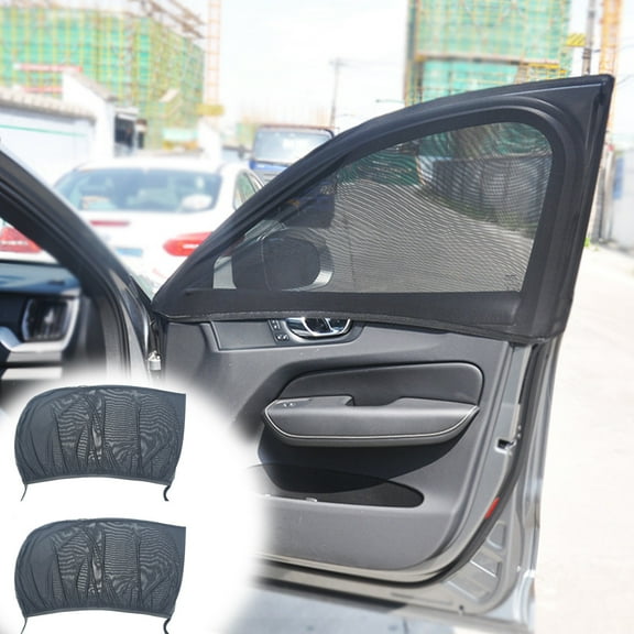 KCGYNP SUV Car Mosquito Net Mesh Cover-High Elasticity On Sale,Sunscreen,Insect Proof Black Gauze Sunshade,Four Sided Elastic Car Window Screen,Ventilation & Concealment Protection for Vehicles