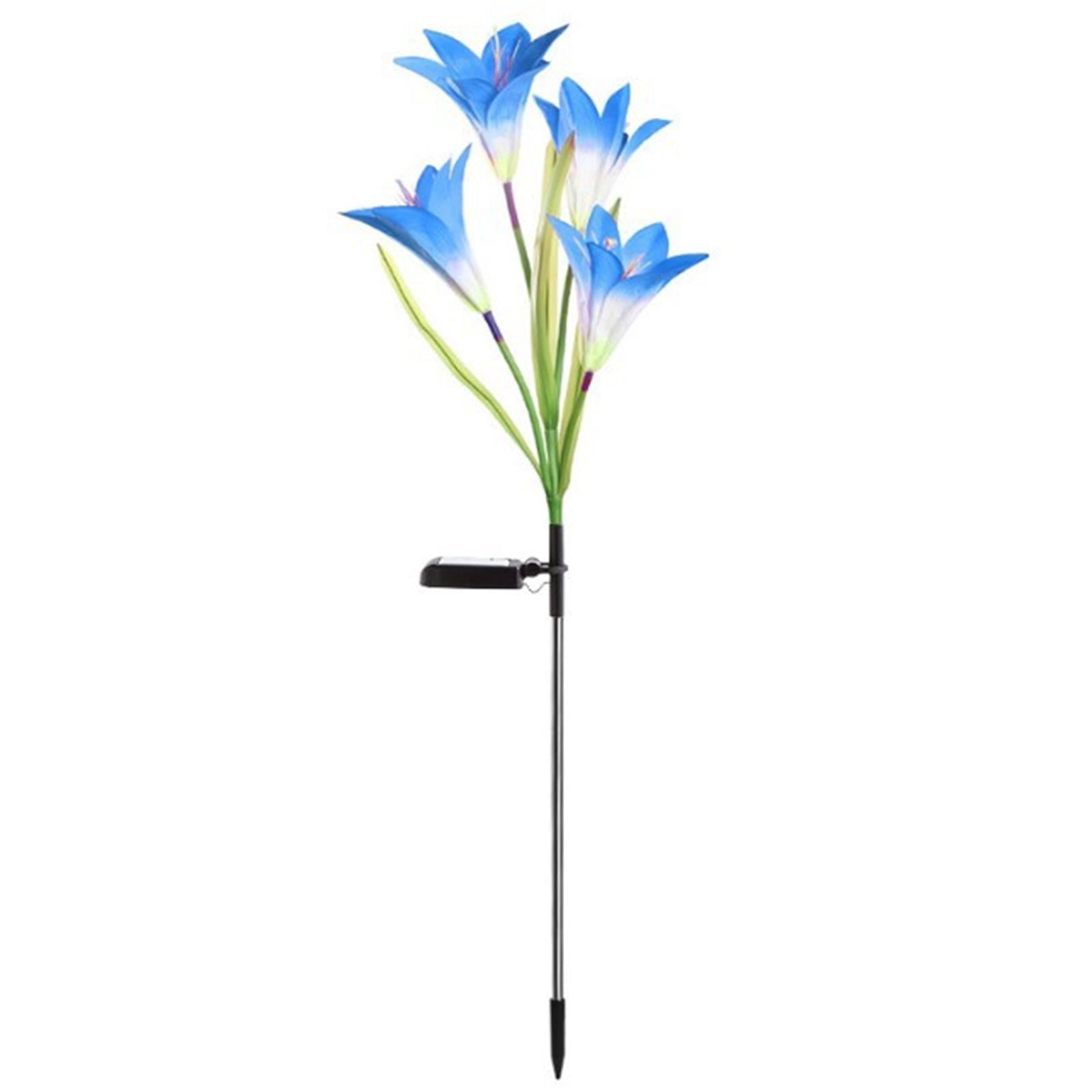 KCGYNP Solar Lily Flower Lamp Clearance,Outdoor Garden Decorative Light