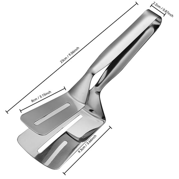 KCGYNP Stainless Steel Cooking Tongs Steak Fry Fish Tool Durable Multi-Function Kitchen Utensil