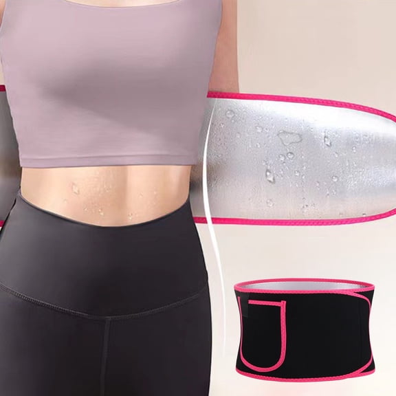 KCGYNP Sweat Waist Trainer Belt,Adjustable Fitness Trimming Cincher,Workout Sweating Aid,39.37 Inch Length