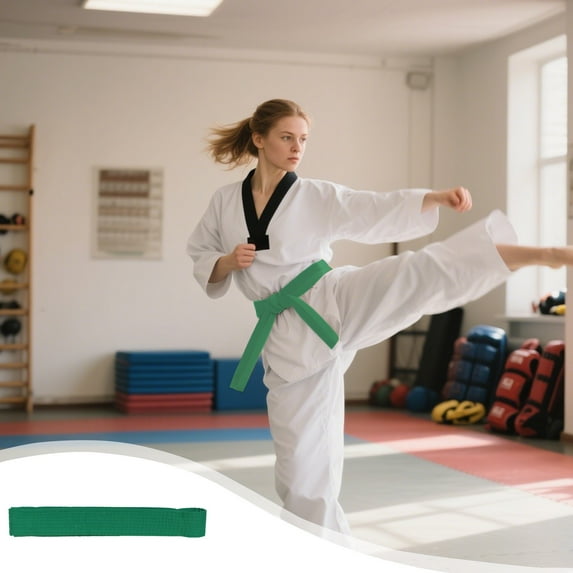 KCGYNP Taekwondo Belt 110 Inch Double Layer Cotton,Karate Judo Ranked Belt,Handmade Martial Arts