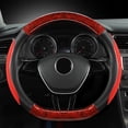 thumbnail image 1 of KCGYNP Wood Grain Steering Wheel Cover for Cars,Leather,Breathable Non-Slip Design,15in Diameter Size, 1 of 6