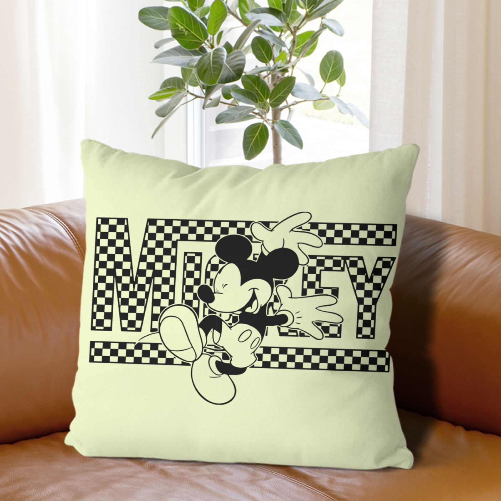 KCKTHDN Cute Mickey Mouse Pillow Cases Set of 2 Throw Pillow Covers for