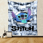 KCKTHDN Cute Stitch Wall Hanging Living Room Bedroom Decorative Tapestry Wall Background Cloth Decorative Aesthetic Party 29x37in