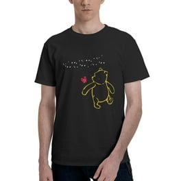 KCKTHDN Men s Shirts Winnie The Pooh T Shirts Classic Crew Neck Short Sleeve T Shirt Print Tank Cute Summer Tops Holiday Vintage Tees Summer Clothes For Men Brown 3XL Walmart