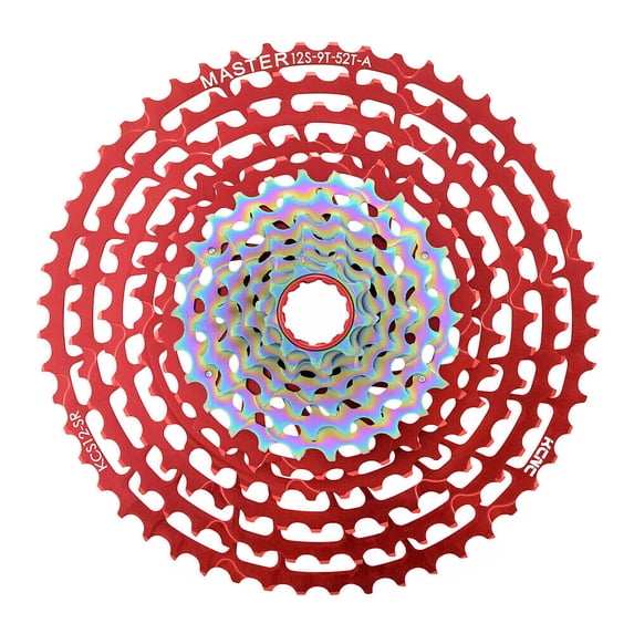 KCNC 12 Speed Cassette 9-52 Teeth For SRAM XD Body , Red #SK2097
