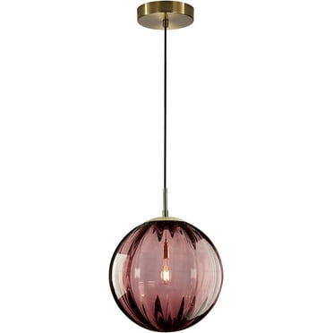 KCO Lighting Modern Colorful Globe Pendant Light Contemporary Small Gold Pendant Lighting Kitchen Island Single Mini Glass Globe Hanging Light