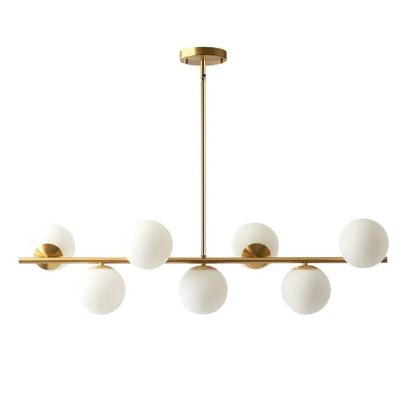 KCO Lighting Modern Gold Chandelier with 7-Light Globe Sputnik Chandelier Pendant Light
