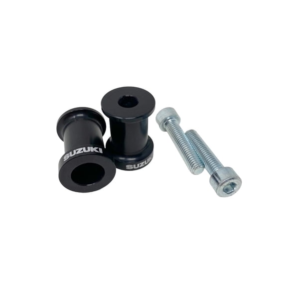 KCS Moto Compatible Fitment For Suzuki Swingarm Spool Set 8mm Black 990A0-65350-BLK