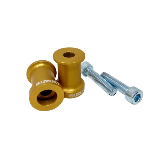 KCS Moto Compatible Fitment For Suzuki Swingarm Spool Set 8mm Gold 990A0-65350-GLD