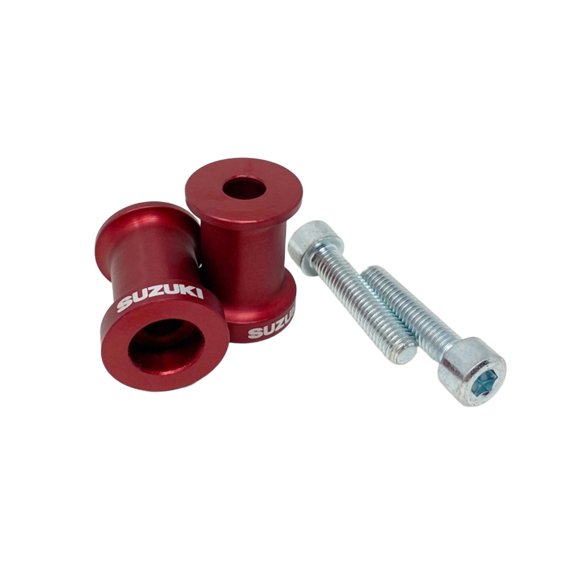 KCS Moto Compatible Fitment For Suzuki Swingarm Spool Set 8mm Red 990A0-65350-RED