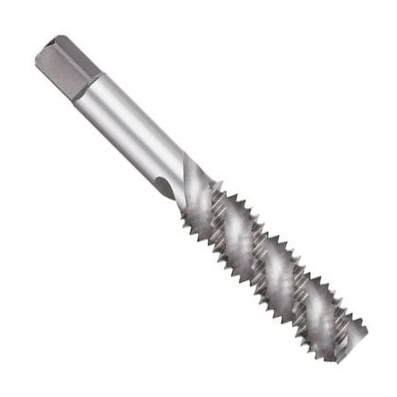 KCT198702 Made 3/8-16 Threading Tap, Spiral Flute, Ground Threads, High Speed Steel, 3 Flute.381" Shank, 1-1/4" Thread Length, 2-15/16" Overall Length