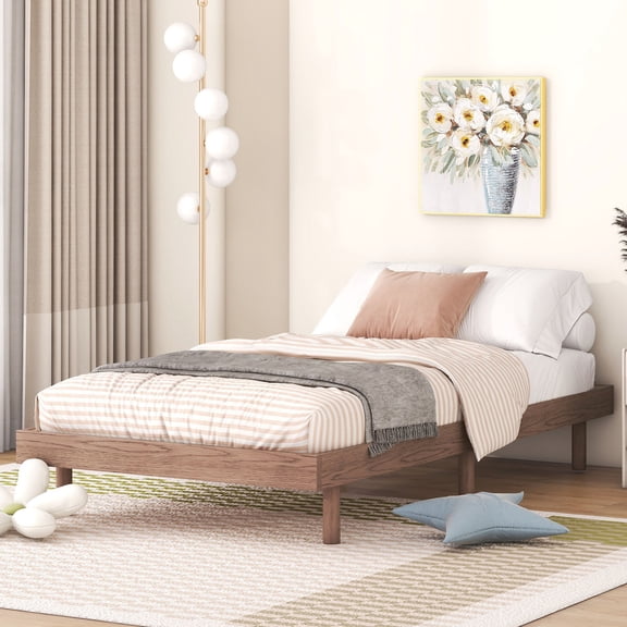 KD Assembled Twin Floating Bed Frame - Hassle - free Setup