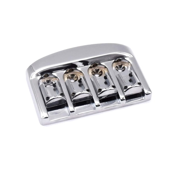 KD By AxLabs Gravity Saddle Bass Bridge - String-Through-Body Or Top, 4-String - Chrome