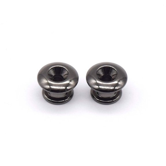 KD By AxLabs Small Strap Buttons (2) - Rounded Top - Black Nickel