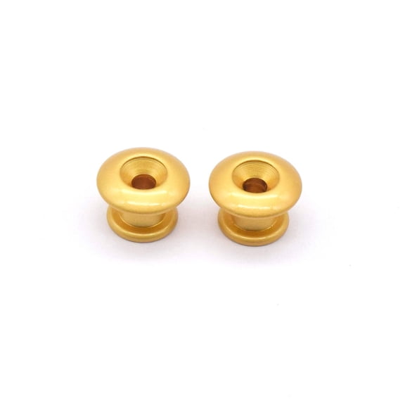 KD By AxLabs Small Strap Buttons (2) - Rounded Top - Satin Gold