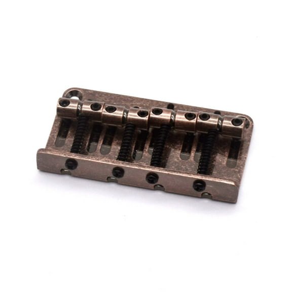 KD By AxLabs Vintage Style Bass Bridge - 4-Screw, 4-String, String-Through-Top