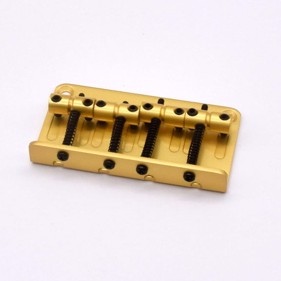 KD By AxLabs Vintage Style Bass Bridge - 4-Screw, 4-String, String-Through-Top