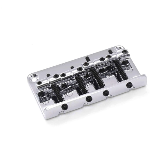 KD By AxLabs Vintage Style Bass Bridge - 4-Screw, 4-String, String-Through-Top