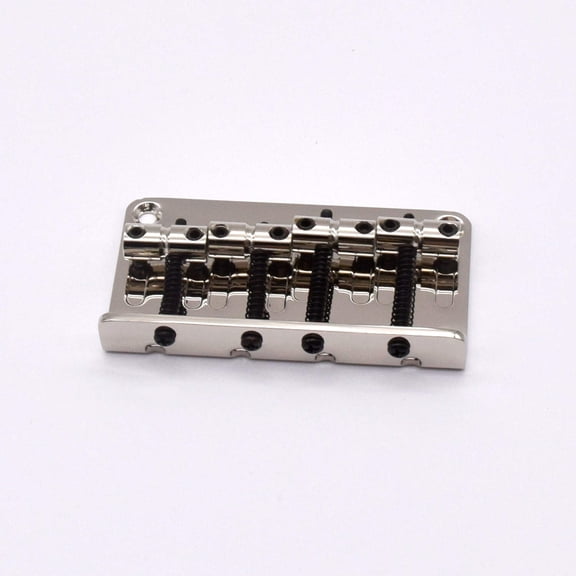 KD By AxLabs Vintage Style Bass Bridge - 4-Screw, 4-String, String-Through-Top