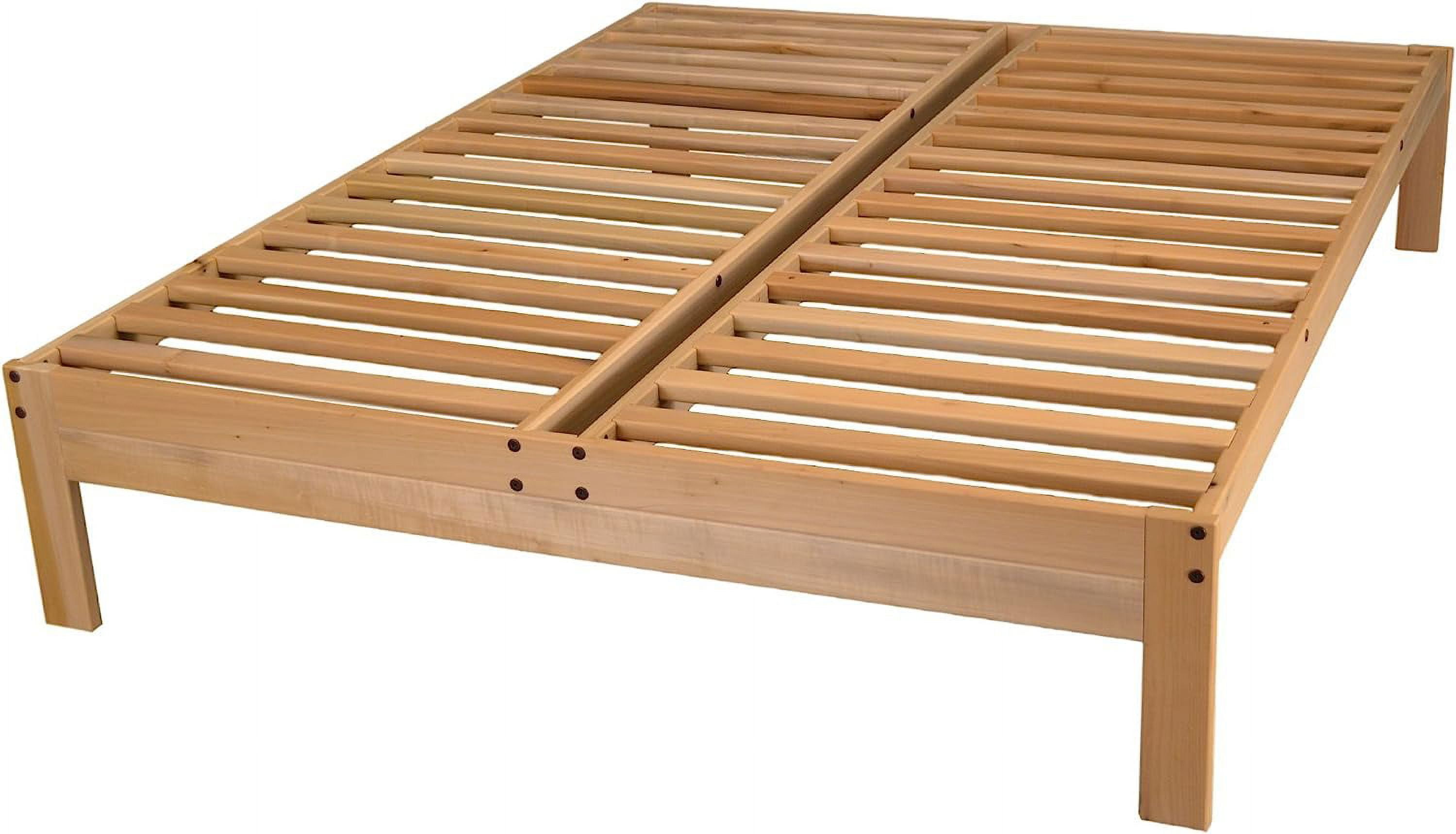 KD Frames Nomad Platform Natural Poplar Bed Queen
