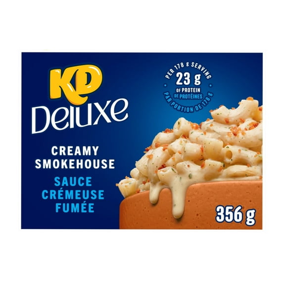 KD Kraft Dinner Deluxe CREAMY SMOKEHOUSE Mac & Cheese, 356g/12.5 oz