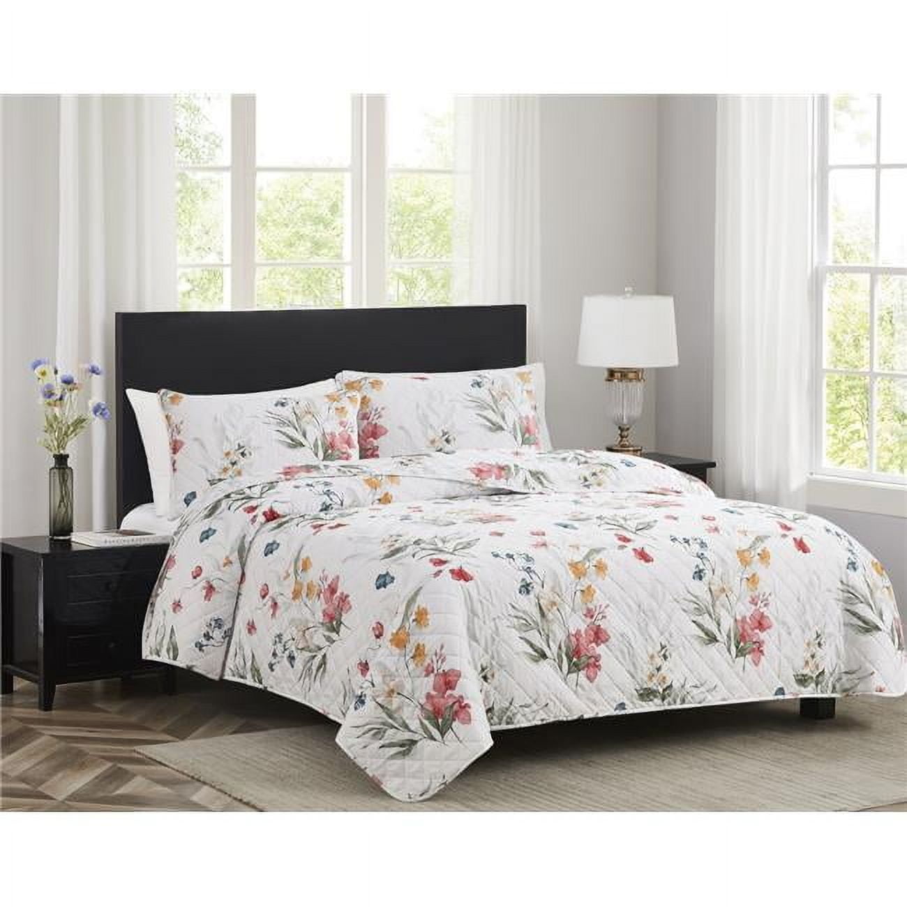 KD Mueble Melrose Prato Quilt Bedspread and Coverlet, Queen (3 Piece)
