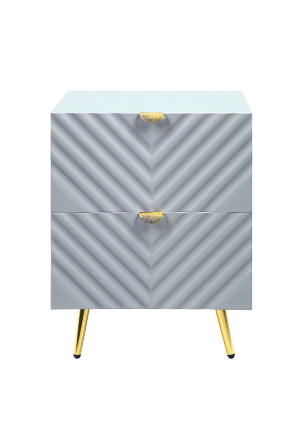 KD Nightstand | 18" Depth and Metal Drawer Glide | Compact yet Spacious