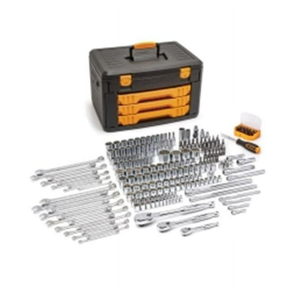 KD Tools 12 Point 0.25, 0.38 & 0.5 in. Drive Tool Set - 243 Piece