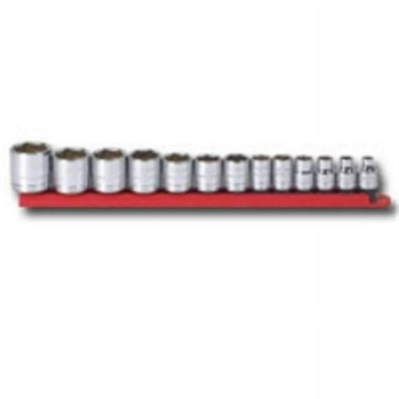 KD Tools 13Pc 3-8 Inch Drive 6Pt Standard Sae Socket Set