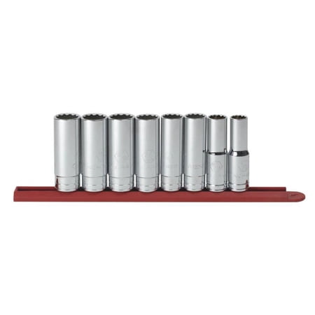 KD Tools 80713 8-Piece 1/2 in. Drive 12 Point Deep SAE Socket Set
