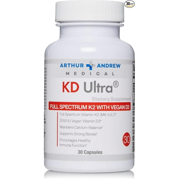 Arthur Andrew Medical, KD Ultra, Immunity, Heart and Bone Health, 30 Capsules