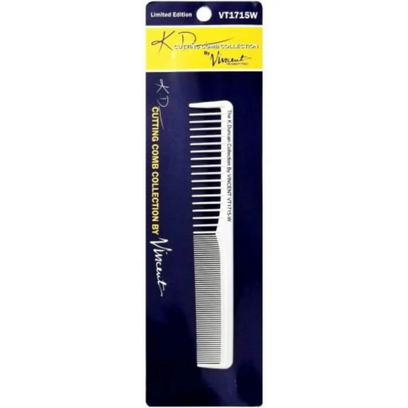 KD Vincent Ceramic All Purpose Styling Comb Fine Extra Wide - 7.25"