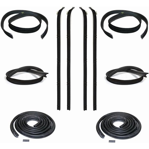 KD1002-10A Weatherstrip Kit (Front Inner & Outer Belt, Upper Channel & Division Bar Channel Kit, Door Seal Kit, Driver Side & Passenger Side)